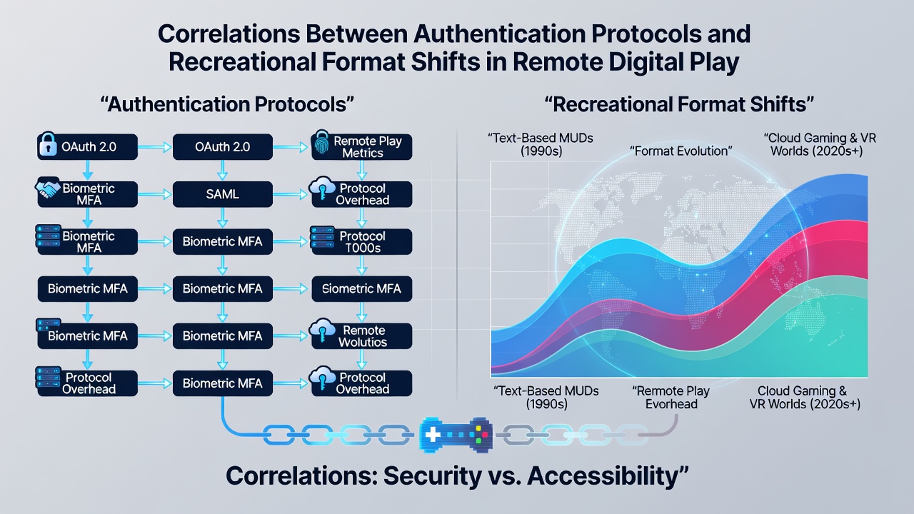 Player format preferences shifting across remote digital platforms with secure authentication
