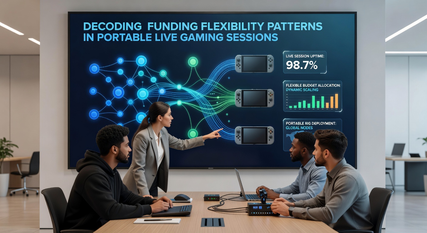 Analytics dashboard showing funding pattern trends across portable gaming sessions
