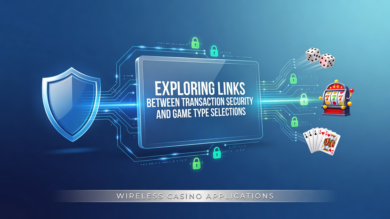 Wireless casino app interface showing secure transaction options alongside various game selections