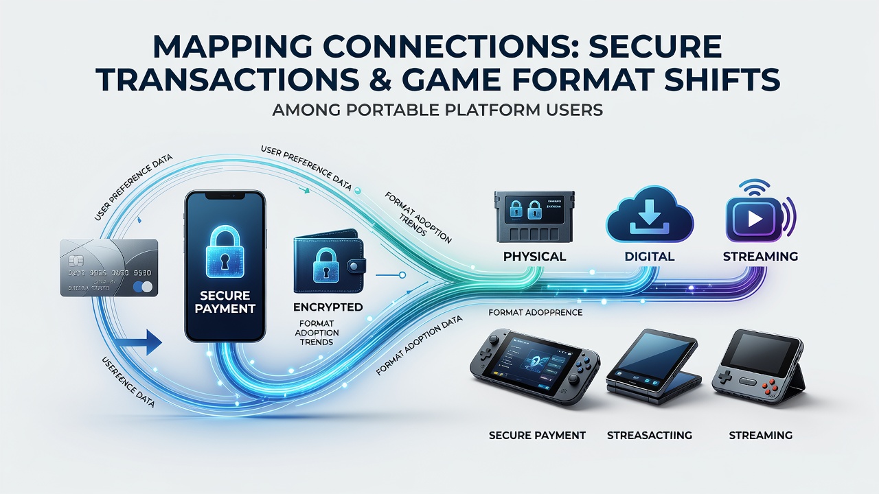Mobile users engaging with secure payment interfaces on portable gaming devices during game selection